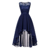 Vintage Elegant Aftenkjole Navy