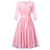 Vintage Langærmet Pink Aftenkjole