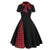 Vintage Sort Tartan Kjole