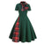 Vintage Grøn Tartan Kjole