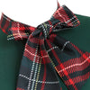 Vintage Grøn Tartan Kjole