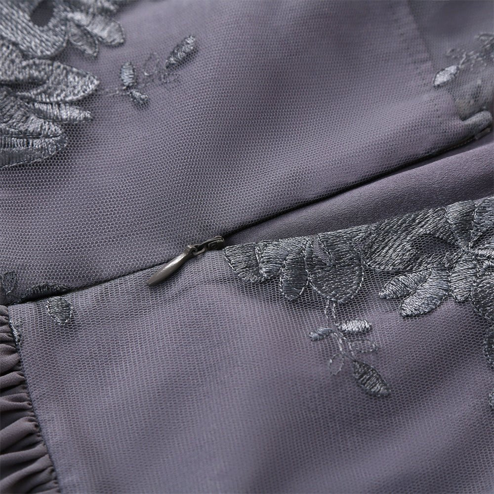 Trendy Vintage Kjole Grå