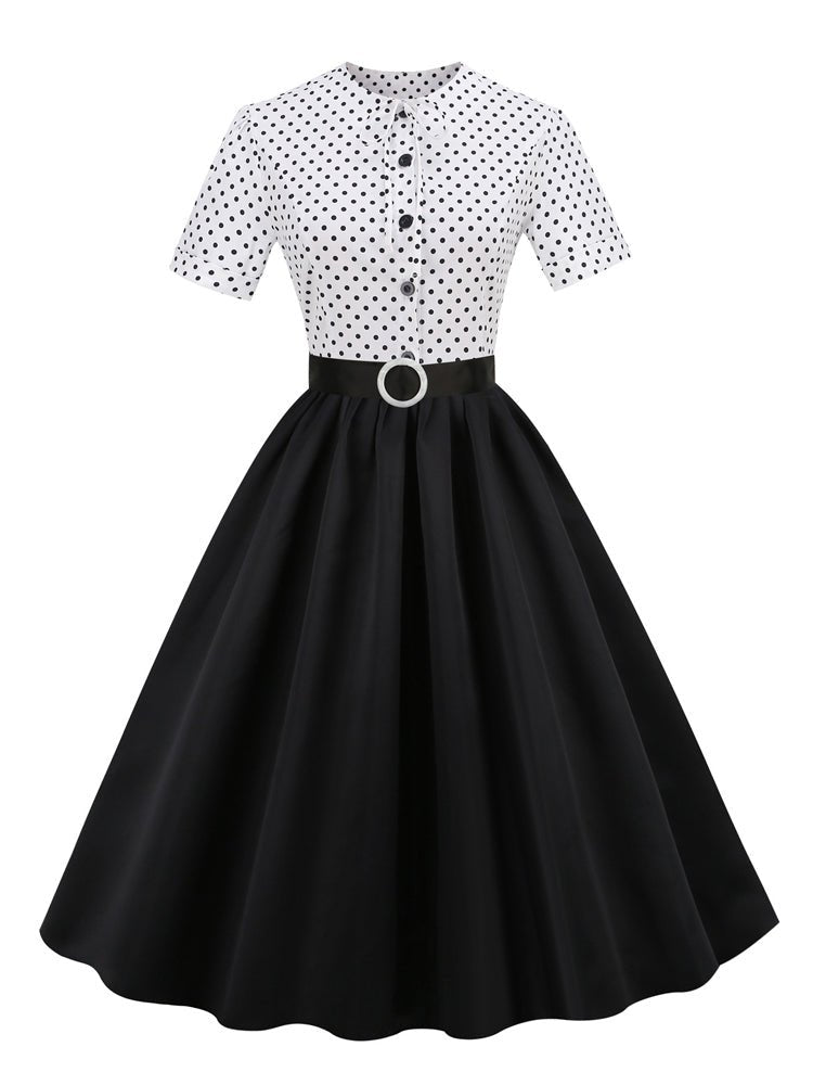 Sort Vintage Trendy Kjole