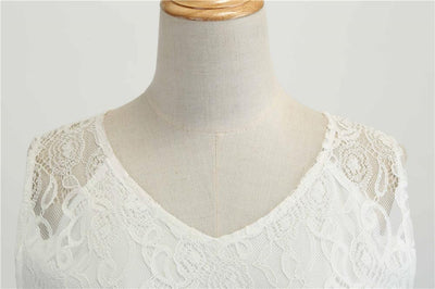 Vintage Trapeze Kjole Hvid