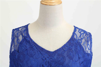 Vintage Trapeze Kjole Blå