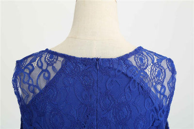 Vintage Trapeze Kjole Blå