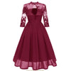 Vintage Bourgogne Voile Kjole