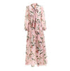 Vintage Gammel Pink Lang Kjole