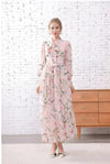 Vintage Gammel Pink Lang Kjole