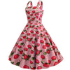 Vintage 1950 Strawberry Pink Kjole