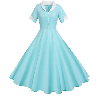 Vintage 50'er Turkis Kjole