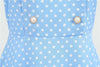 50'er Himmelblå Polka Dot Kjole