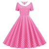 Pink 50'er Trapezkjole