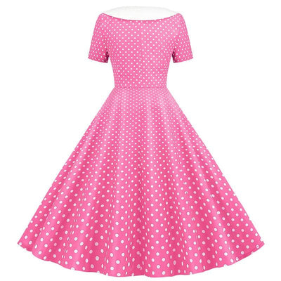 Pink 50'er Trapezkjole