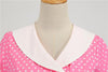 Pink 50'er Trapezkjole
