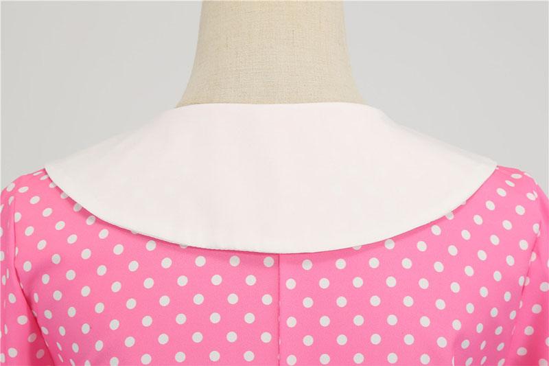 Pink 50'er Trapezkjole