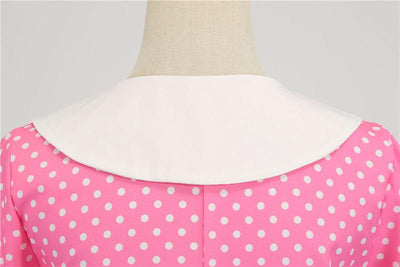 Pink 50'er Trapezkjole