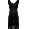Vintage 20'er Gatsby Kjole Sort