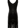Vintage 20'er Gatsby Kjole Sort