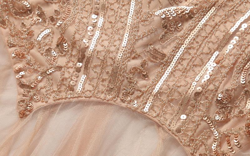 Vintage 20'er Lang Pink Kjole