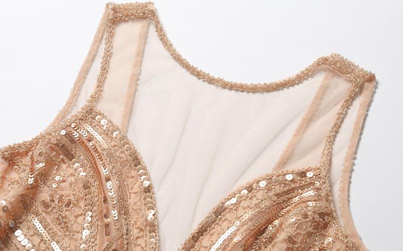 Vintage 20'er Lang Pink Kjole