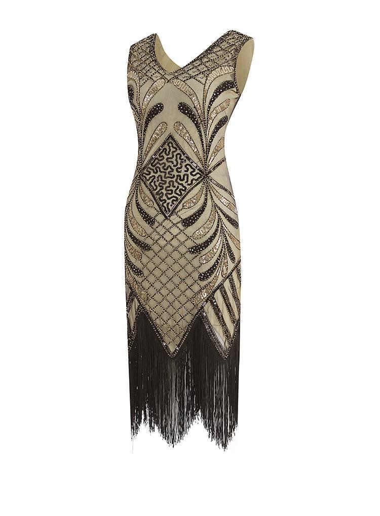 Guld Kjole I 20'er Stil