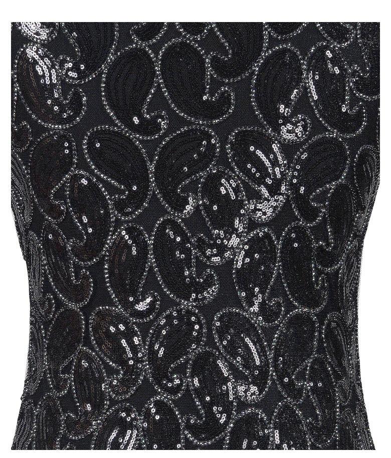 Vintage 20'er Kjole Sexet Sort