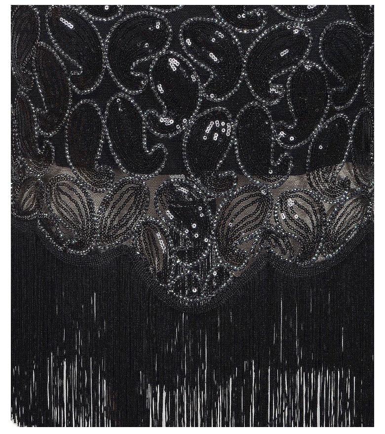 Vintage 20'er Kjole Sexet Sort