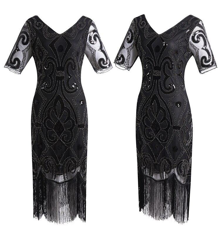 20'er Blonde Pailletkjole