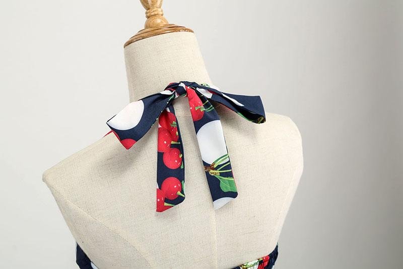 Vintage Kirsebær Kjole