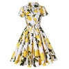 Vintage Plus Size 60'er Citronkjole