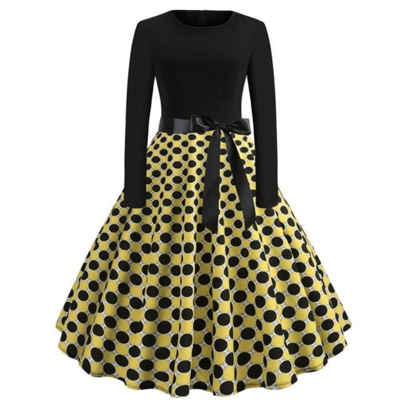 Gul Vintage Kjole
