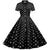 Sort Vintage Retro Kjole