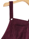Vintage Velvet Teen Dress Bourgogne