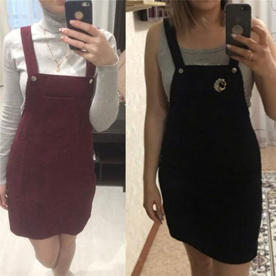 Vintage Velvet Teen Kjole Sort