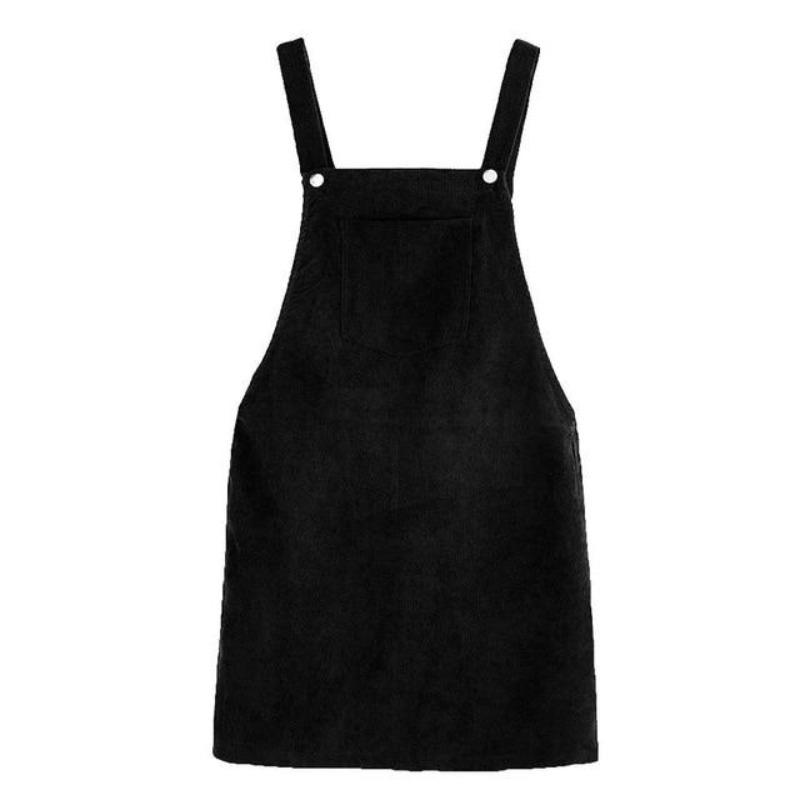 Vintage Velvet Teen Kjole Sort